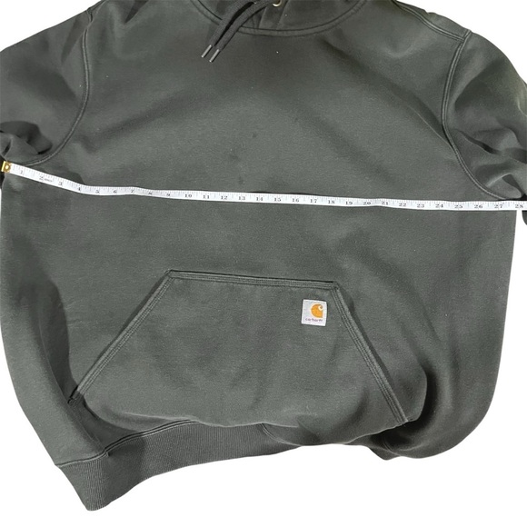 Carhartt Charcoal Grey Rain Defender Sweatshirt Hoodie 2XL - Picture 4 of 8